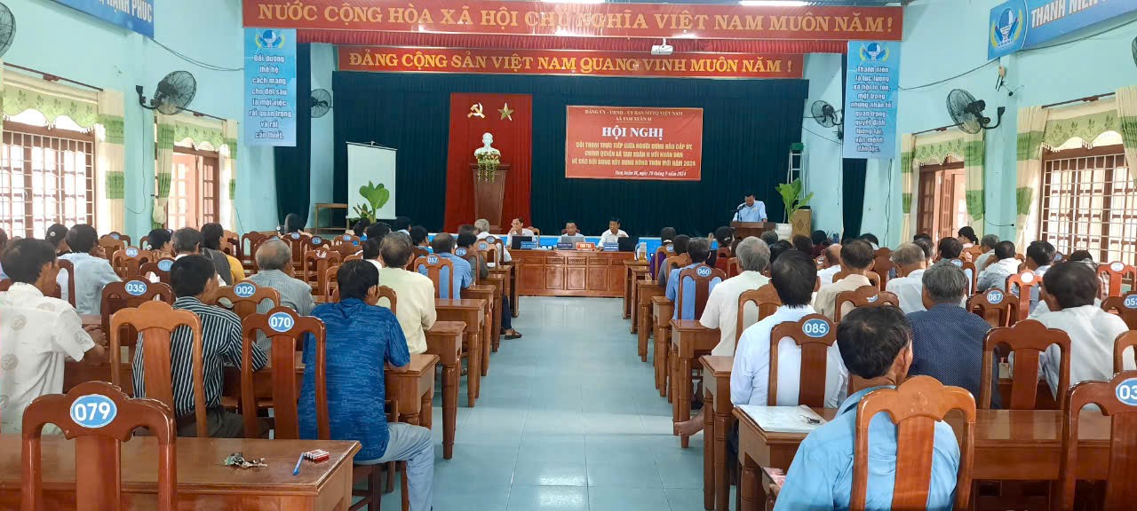 Xã Tam Xuân 2 tổ chức đối thoại giữa người đứng đầu cấp ủy, chính quyền với Nhân dân về nhiệm vụ xây dựng nông thôn mới năm 2024