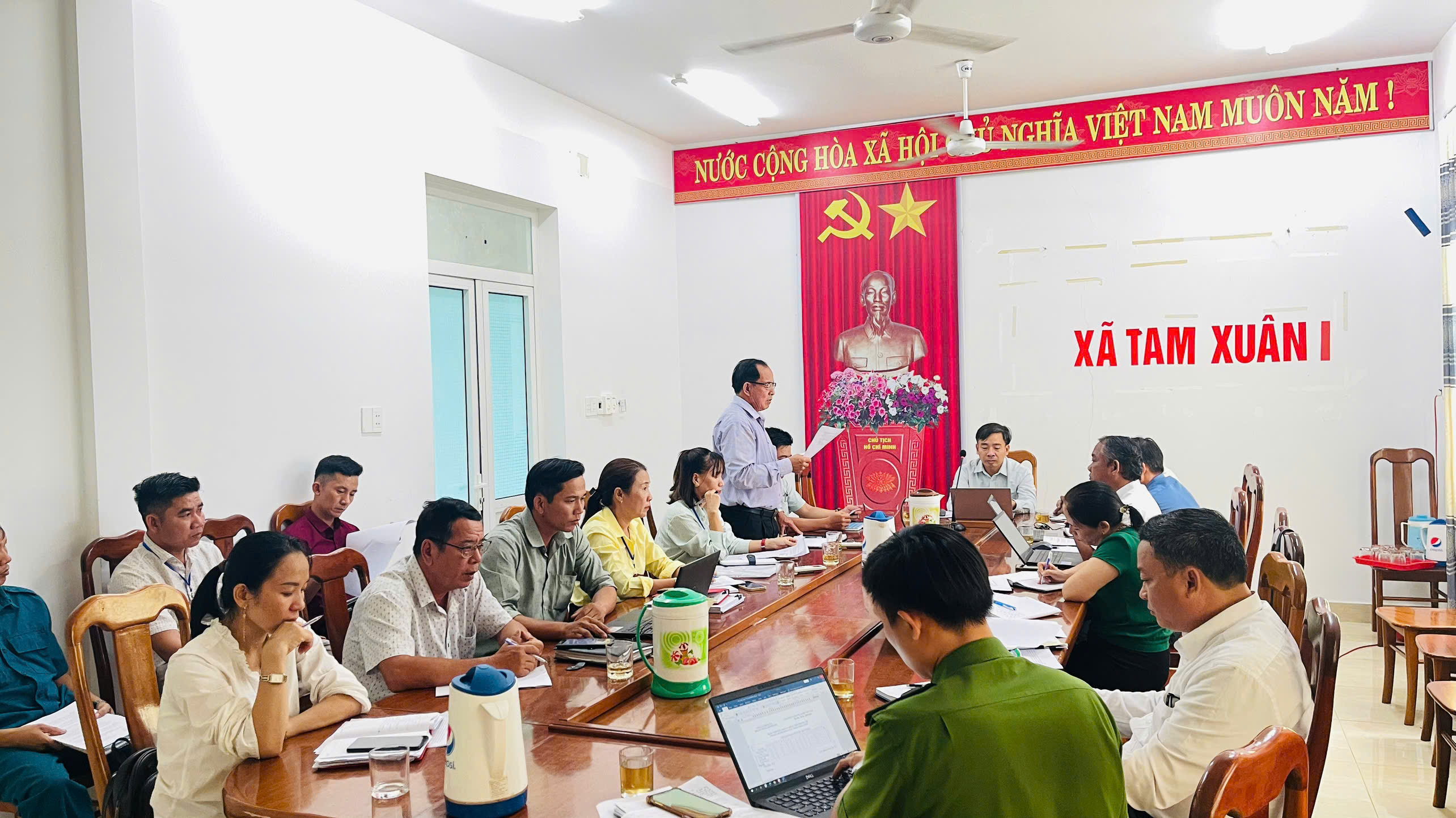 Mặt trận Núi Thành tổ chức giám sát việc giải quyết ý kiến, kiến nghị của cử tri và Nhân dân địa phương đối với UBND Tam Xuân I