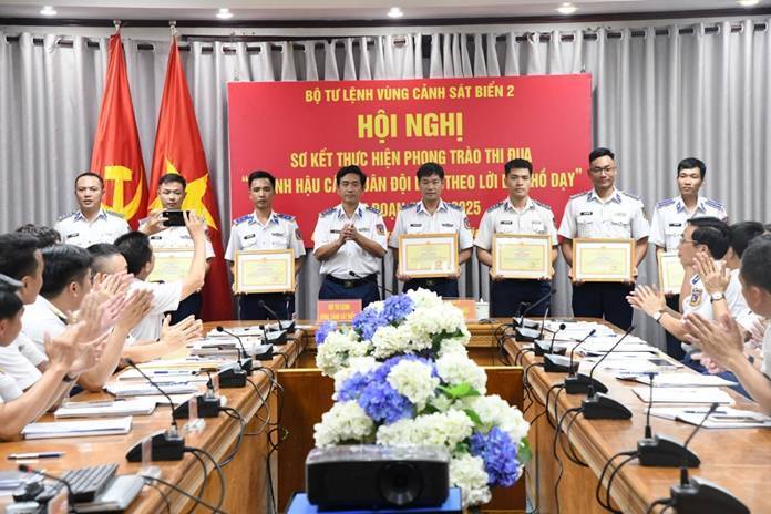 Bộ Tư lệnh Vùng Cảnh sát biển 2 sơ kết phong trào thi đua “Ngành Hậu cần quân đội làm theo lời Bác Hồ dạy”