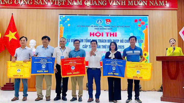 Núi Thành có 3 giáo viên  Tổng phụ trách Đội  giỏi cấp tỉnh