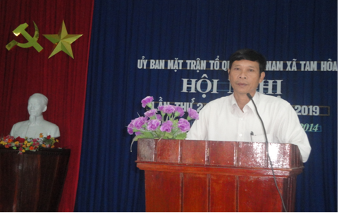 Xã Tam Hòa tổng kết công tác mặt trận năm 2013